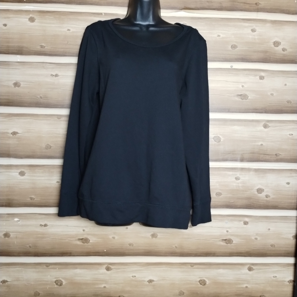 5/$20 Old Navy active women‎ long slevee black Sweatshirt size Large